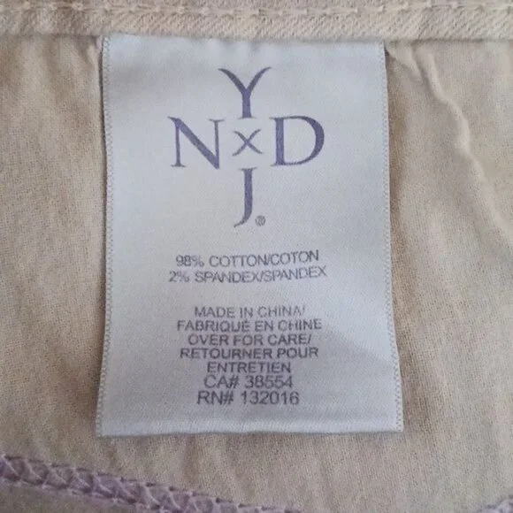 NYDJ Womens Light Tan Crop Jeans, Denim Pants, Size 4 - Picture 11 of 13